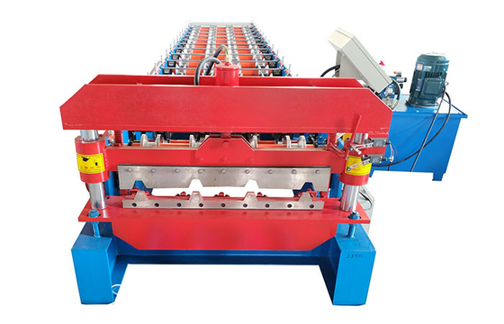 Full Automatic 1200mm Roof Panel Forming Machine Metal Galvanized Iron Sheet Cold