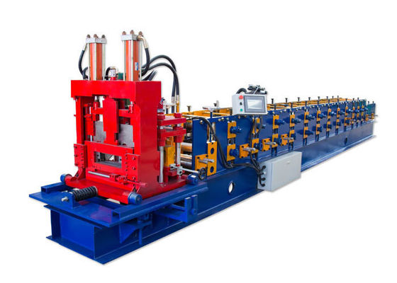 Flexible Operation Lip Channel Roll Forming Machine , C Z U Steel Roll Forming Machine