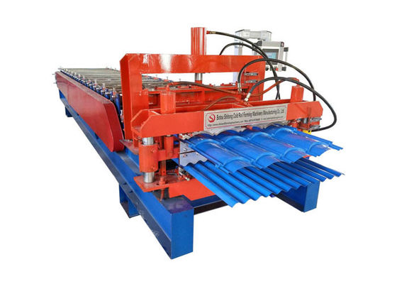 868-836 Aluminium Roll Forming Machine , Glazed Tile Roll Forming Machine Plate Width 1000mm