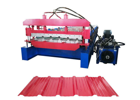 Customized Color Roofing Sheet Roll Forming Machine With 1mm Tolerance Encoder