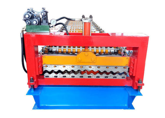 Metal Roofing Corrugated Sheet Roll Forming Machine Main Frame 300 H Steel