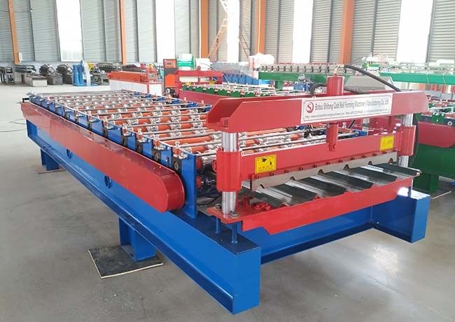 1250 Ibr Color Steel Roof Panel Sheet Metal Roll Forming Machines