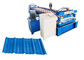 Blue Trapezoidal Sheet Roll Forming Machine , High Strength IBR Roll Forming Machine