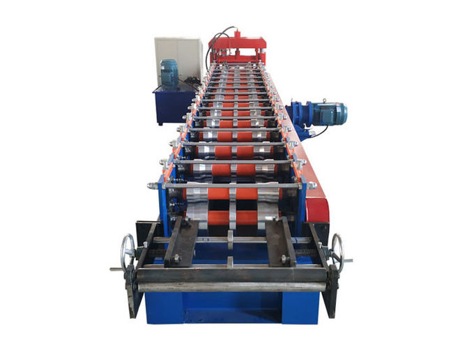 Customized Color Ridge Cap Roll Forming Machine Thickness 0.3-0.7mm Decoiler Width 500mm