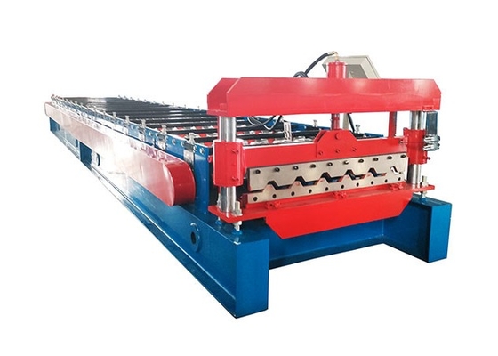 Trapezoidal Chain Drive Tile Roll Forming Machine Ibr Roof Wall Panel Production