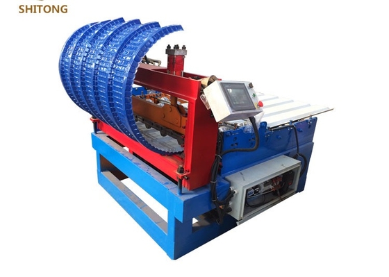 Color Steel Sheet Crimping Curving Roofing Roll Forming Machine with hydraulic pump station press