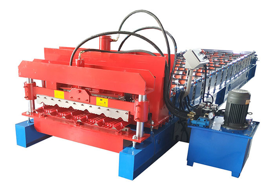 Plc Control Step Glazed Tile Roll Forming Machine Building Roofing Panel