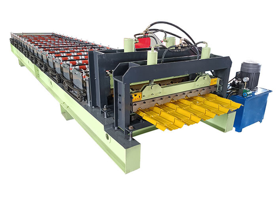 Plc Control Roof Tile Glazed Tile Forming Machine Customized