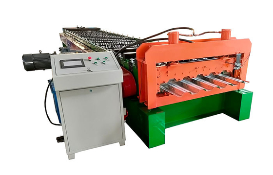 Steel Structural Floor Deck Roll Forming Machine PLC Control