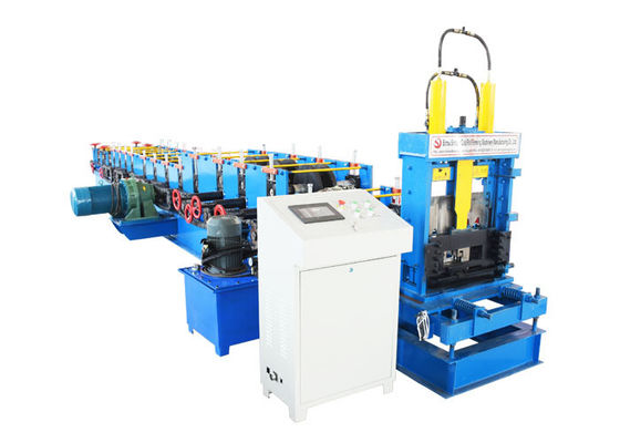 Cold Steel C And Z Purlin Machine , Profile Rolling Shutter Strip Making Machine