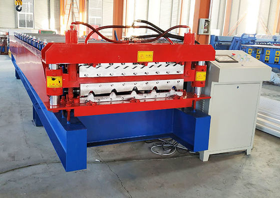 aluminum Corrugated And Trapezoidal Roof Sheet Double Layer Roll Forming Machine