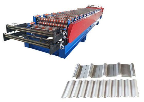 Efficient Aluminum Roll Forming Machines , Metal Roof Making Machine Chains 1 Inch