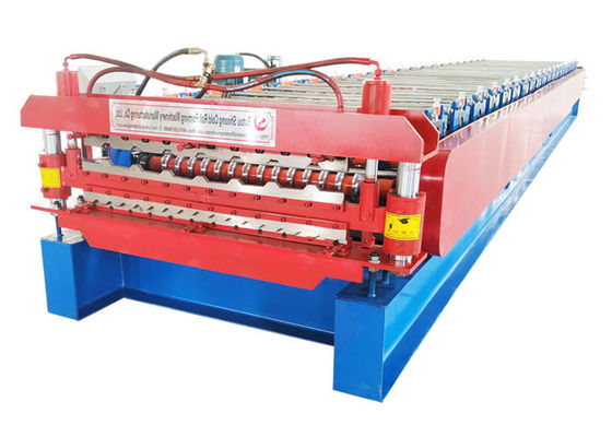 Full Automatic Double Layer Roll Forming Machine Power 5.5 Kw Size 7000*1500*1600mm
