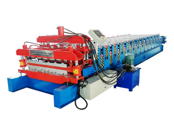 Middle Plate 16mm Steel Sheet Roll Forming Machine With Two Different Profile Design