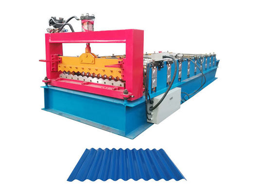 Total Power 4 Kw Corrugated Sheet Roll Forming Machine Voltage 380V 50Hz 3 Phases