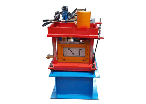 Rain Gutter Bending Roof Ridge Cap Roll Forming Machine Metal Hydraulic Cutting