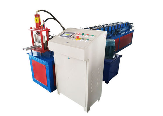 131mm Galvanized Roller Shutter Door Roll Forming Machine With PLC Control Box