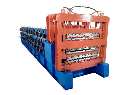 Triple Layer Roofing Sheet Roll Forming Machine Capacity 5T For Three Different Profile