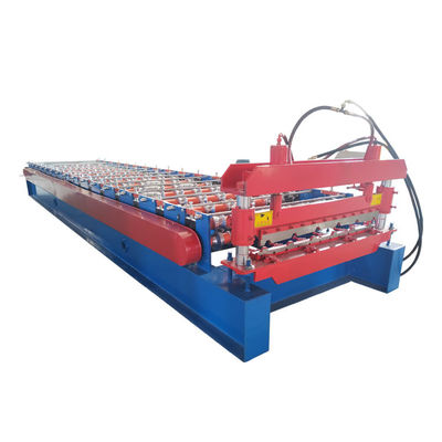 Building Material Roofing Sheet Roll Forming Machine For Metal , Low Noice