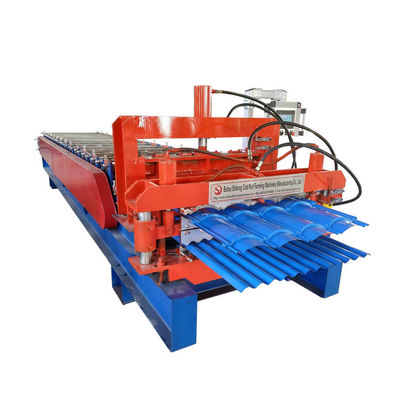 Customized Steel Tile Double Layer Roll Forming Machine With Long Life Time