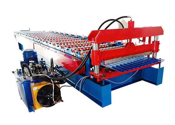 Popular Corrugated Steel Roofing Sheet Roll Forming Machine For Wall And Roof Of House