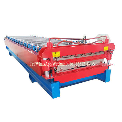 Roofing Metal Steel Flat Sheet Double Layer Roll Forming Machine With Two Designs