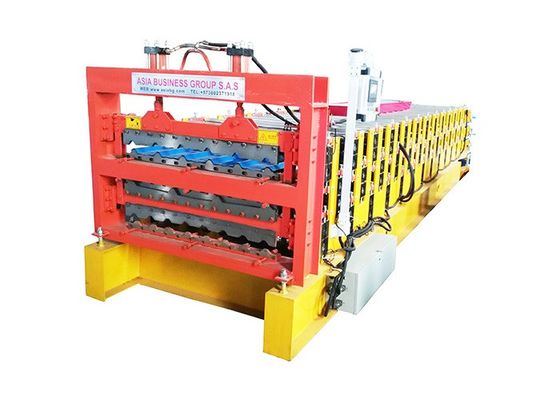 Full Automatic 3 Layer 0.8mm Plc Sheet Metal Roll Forming Machines