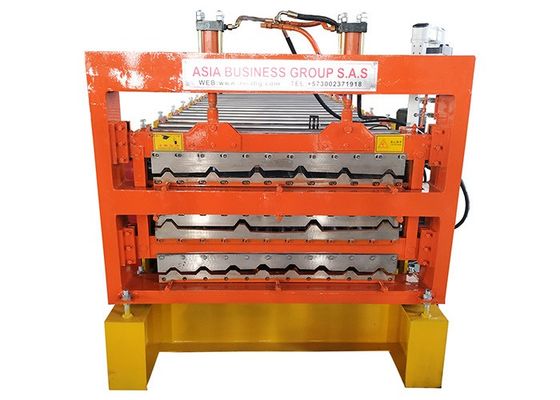 Three Layer Roof And Wall Panel 0.3mm Cold Roll Forming Machine