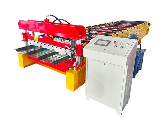 1000-1250mm Ibr Roof Sheet Making Machine Plc Hydraulic Cutting System