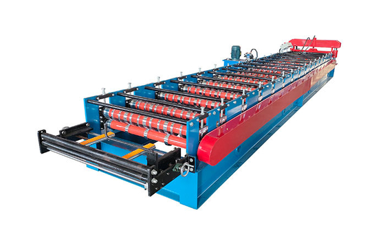 Steel Roof Trapezoidal 20m/Min Sheet Metal Roll Forming Machines Iron Zinc