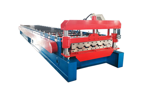 E21S Controlled Sheet Metal Roll Forming Machines With 3-7.5kW Hydraulic Motor Power And Gcr15 Steel Roll Material