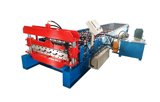 E21S Controlled Sheet Metal Roll Forming Machines With 3-7.5kW Hydraulic Motor Power And Gcr15 Steel Roll Material
