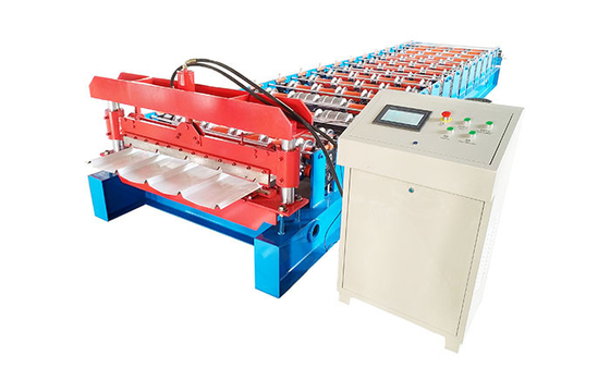 Tile Gcr15 Steel Roll Material Sheet Metal Roll Forming Machines 10-20 Meters Per Minute Forming Speed ±2mm Cutting Tolerance
