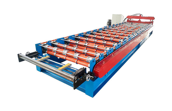 Tile Gcr15 Steel Roll Material Sheet Metal Roll Forming Machines 10-20 Meters Per Minute Forming Speed ±2mm Cutting Tolerance
