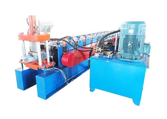 Galvanized Steel Metal 50hz Door Frame Roll Forming Machine With Cr12 Cutting Blade