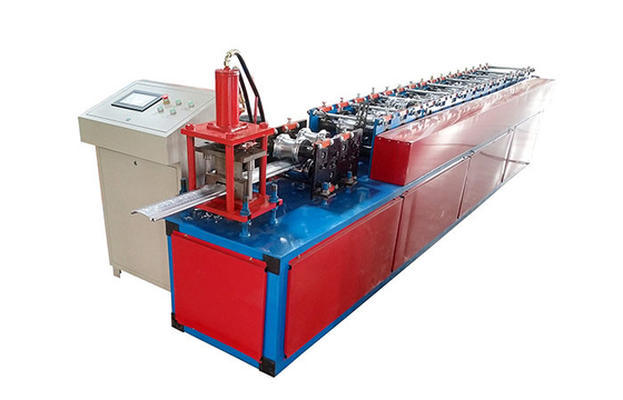 Servo Drive Cutting Roller Shutter Door Slat Roll Forming Machine  12 Steps