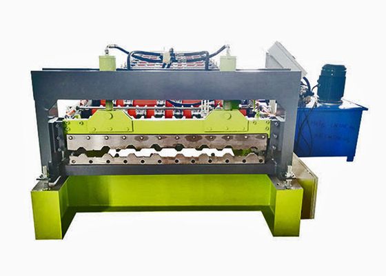 0.3mm-0.7mm Steel Tile Sheet Metal Roll Forming Machine 17 Steps