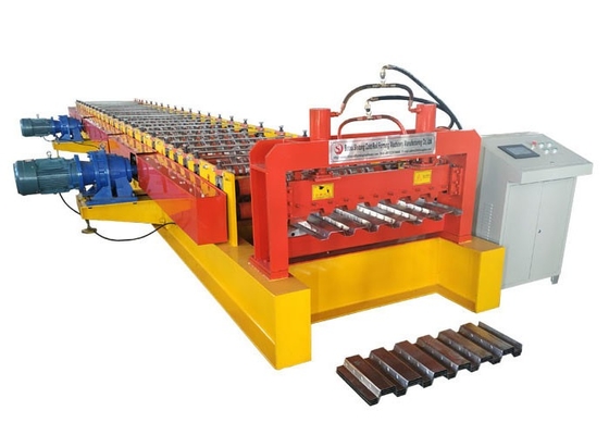 Steel Drive By Chain Floor Deck Roll Forming Machine Production 3KW-20.5KW