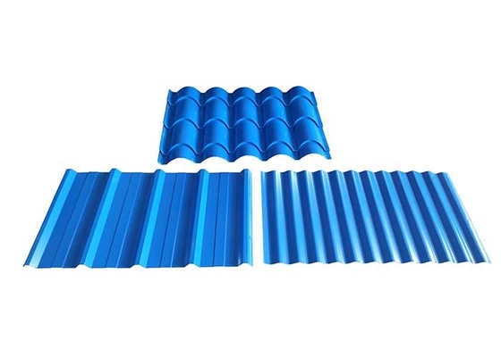 Cold PPGI Three Layer Roll Forming Machine In Roofing Sheet Wall Panel Glazed Tile