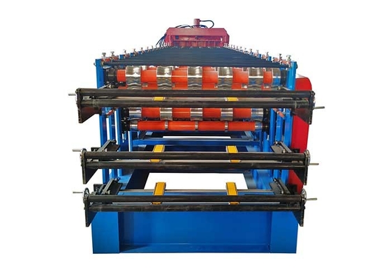 Cold PPGI Three Layer Roll Forming Machine In Roofing Sheet Wall Panel Glazed Tile