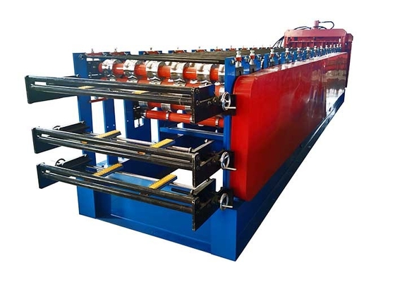 Cold PPGI Three Layer Roll Forming Machine In Roofing Sheet Wall Panel Glazed Tile