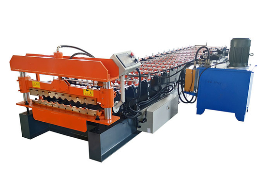 PPGL 15 Steps Roof Sheet Rolling Machine Hydraulic Driven