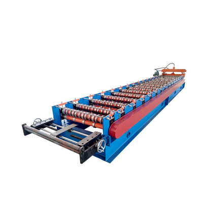 0.8mm GI Trapezoidal Sheet Roll Forming Machine 14 Steps