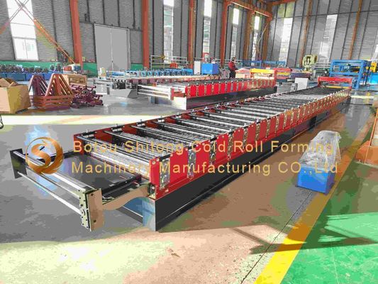 0.4-0.6mm Thickness 11 Stations Corrugated Sheet Roll Forming Machine 380V/50Hz/3Phase Voltage