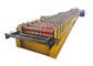 Galvanized Steel Deck Forming Machine , Floor Tiles Manufacturing Machines Chain Size 2 Inch