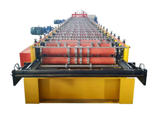 Easy Operate Floor Deck Roll Forming Machine Effective Width 1000mm For Building Construction