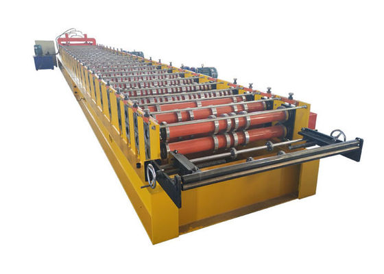 Easy Operate Floor Deck Roll Forming Machine Effective Width 1000mm For Building Construction