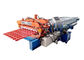 PPGI Roof Glazed Tile Roll Forming Machine Blue / Orange Color With PLC Control System