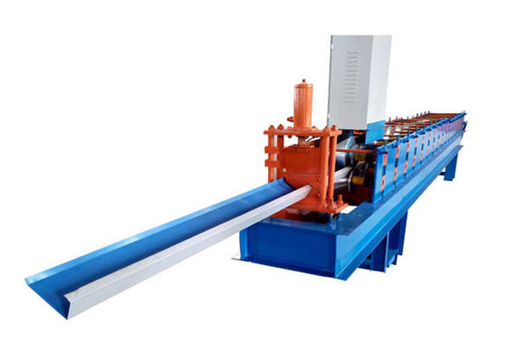 Chain Size 33mm Ridge Cap Roll Forming Machine / Flashing Making Machine 14 Roll Station