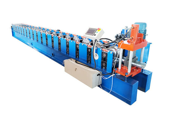 Galvanized Steel Metal 50hz Door Frame Roll Forming Machine With Cr12 Cutting Blade